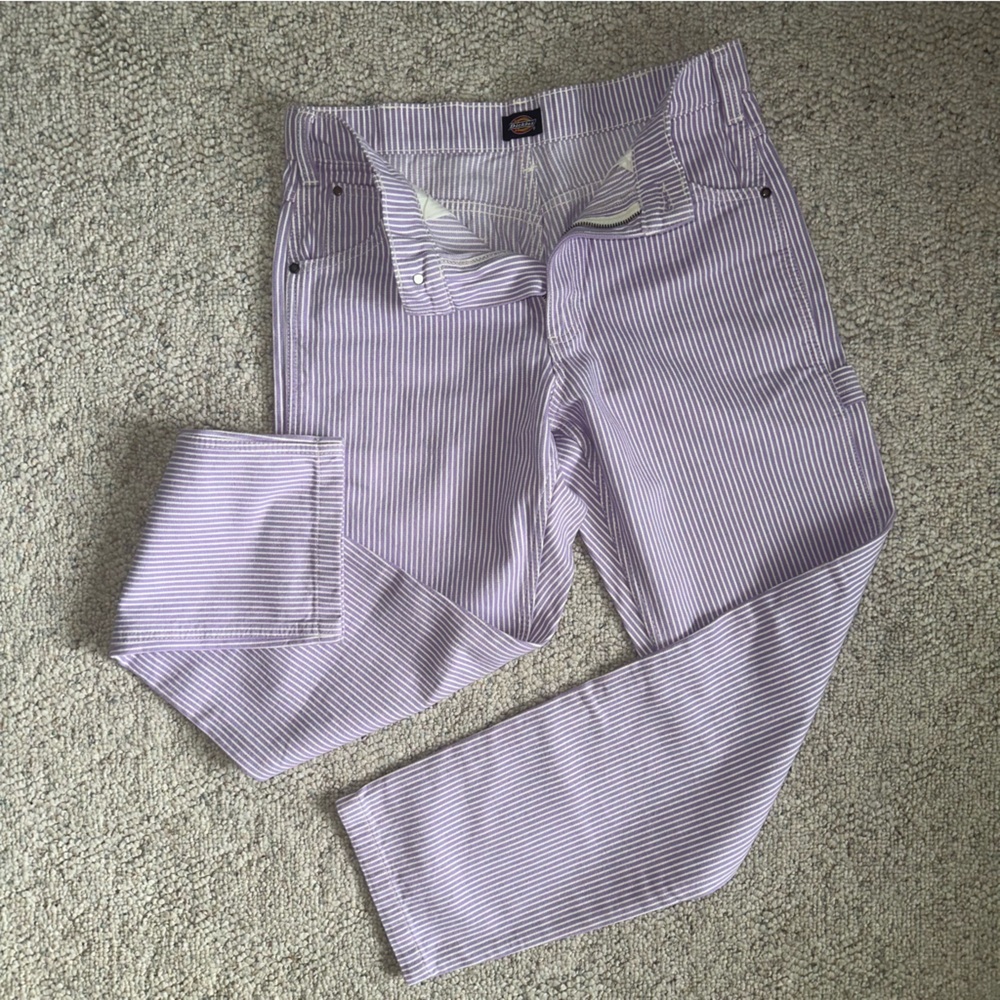 Dickies Purple Striped Pants